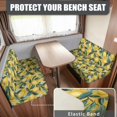 thumbnail image 2 of XYZCANDO Lemon RV Dinette Cushions Washable RV Accessories Universal Couch Cushion Covers Comfortable Furniture Covers for Sofa and Loveseat Stretchable 2 Seat Couch Cover Easy to Install Yellow, 2 of 7