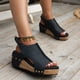 thumbnail image 5 of Fiudx Sandalias de Verano, Cómodas Sandalias de Playa Sin Cordones, Elegantes Cuñas Bohemias, Diseño Ligero y Antideslizante, para Uso En Fiestas y Tiempo Libre, Calzado de Moda para Mujer, Varias Ta, 5 of 6