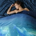 thumbnail image 5 of Hiroekza All-Season Soft Brushed Twin XL Cooling Comforter Cover for Hot Sleepers - Stylish, Durable & Breathable Bedding with Fresh Patterns, Machine Washable Sky Blue, 5 of 5