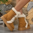 thumbnail image 6 of Women's Boots Stylish Winter Mid Calf Lined Warm Comfortable Fashionable Booties, 6 of 9