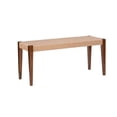 thumbnail image 1 of Pemberly Row 18" Modern Wood/Natural Rope Bench in Warm Brown, 1 of 8
