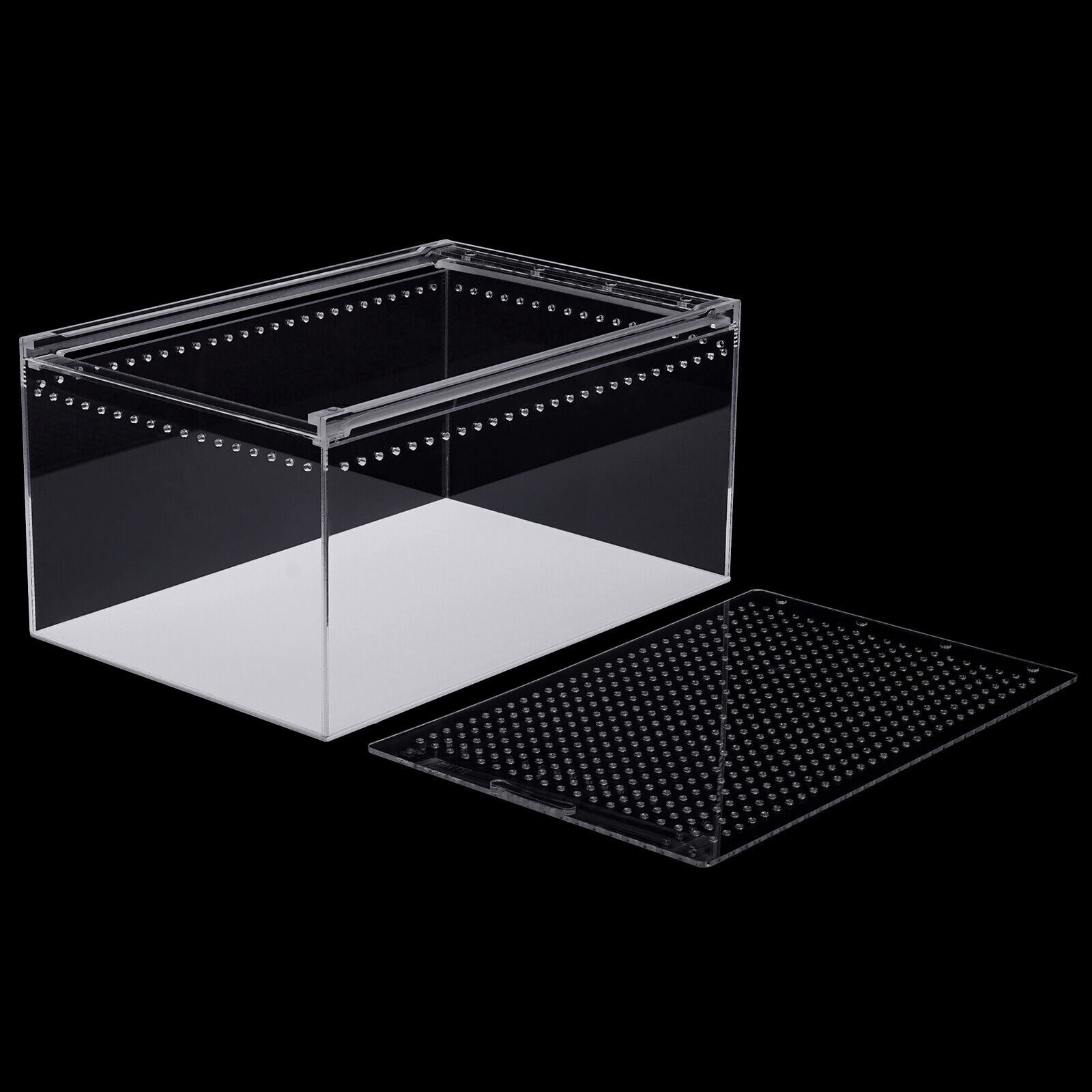 Acrylic Reptile Pet Breeding Cage, Reptile Enclosure Cage Lizard Frog Pet Snake Breeding Box Terrarium Tank