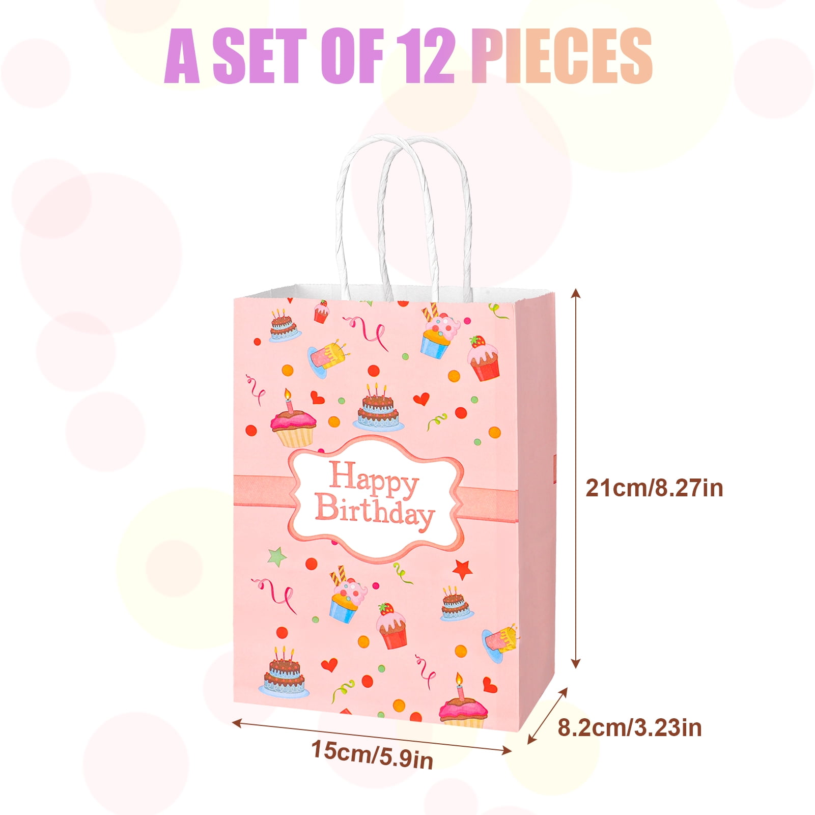 ColourLife Happy Birthday Shoulder Bag Top Handle Tote Bag Handbag for  Women: Handbags