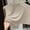 Beige, variant on Women's Knit Versatile Neck Sleeveless Top Autumn Winter Casual Layering Tank Half Shirt Womens Half Shirt Colla Detachable Half Blouse Detachable Colla Shirts Women plus Size Turtleneck Shirt under
