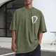 thumbnail image 1 of Tops para hombre, blusas y camisas de cuello redondo y manga corta para hombre, camisetas deportivas informales con estampado desgastado para hombre, blusas de cuello redondo y manga corta para hombre, 1 of 5