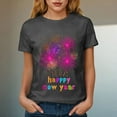 thumbnail image 4 of felwors Happy New Year Shirt for Women 2026 New Years Eve T-Shirt Countdown Fireworks Holiday Party Tops(Grey, M), 4 of 8
