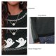 thumbnail image 4 of Suéter con estampado de fantasmas de Halloween para mujer manga larga cuello redondo camisetas de punto ANGGREK  Otros, 4 of 6