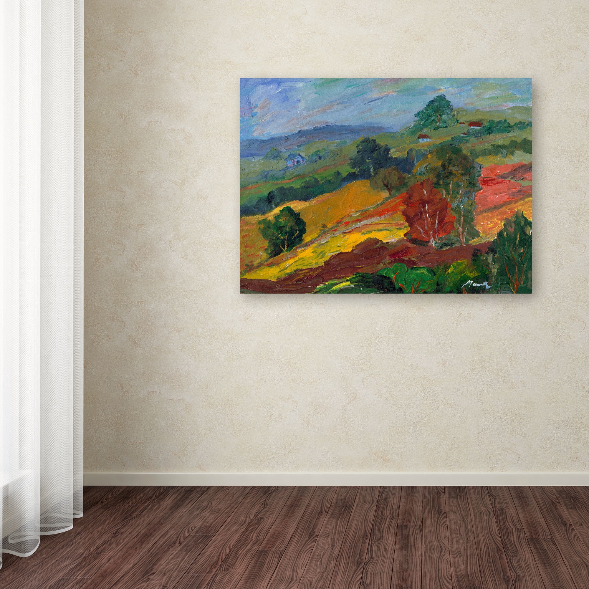 Trademark Fine Art "Rainbow Forest" Canvas Art by Manor Shadian