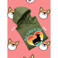 thumbnail image 3 of Vintage My Corgi Is My Valentine Hoodie Women -Image by Shutterstock, Female x-Large, 3 of 4