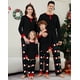 thumbnail image 1 of Pijamas familiares a juego de Navidad 2025, pijamas de dibujos animados de Papá Noel, conjunto de ropa para adultos y niños, mono de bebé + ropa para perros, 1 of 5