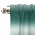 thumbnail image 4 of Gradient Gray Curtain Valances Set Modern Minimalist Black Gray Ocean Beach Kitchen Curtains 24&nbsp;inch Length Rod Pocket Valance and Tiers 3 Piece Set Small Bedroom Bathroom Laundry Decor, 4 of 9