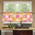 thumbnail image 4 of Yayeee Kitchen Curtains Tier Set of 2 Light Filtering 57"x36" Over Sink Window Panels, Orange Grapefruit Slices, 4 of 7