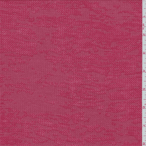 Soft Red Thermal TShirt Knit, Fabric By the Yard