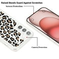thumbnail image 4 of Feishell Case For Samsung S22 Cute Leopard Print Pattern Soft TPU Rubber Bumper Shockproof Anti-Scratch Slim Phone Cover Support Wireless Charging For Samsung Galaxy S22, Black+Pink, 4 of 8