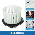 thumbnail image 3 of Unique Bargains HVAC Heater Blower Motor with Fan Cage No.52498869 for Chevrolet Blazer 1992-1994 for GMC C1500, 3 of 6