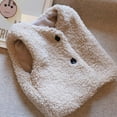 thumbnail image 3 of URMAGIC Girls Sherpa Fleece Vests Outerwear Sleeveless Button Warm Kids Jacket 1-6 Years, 3 of 12