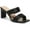 Black Smooth, variant on Womens Stantonn Leather Strappy Block Heels