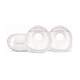 thumbnail image 1 of 2 Pcs Conchas Recolectoras De Leche Materna Reutilizable Transparente/rosa, 1 of 4