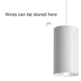 thumbnail image 4 of FSLiving 18W LED Track Linear Look White Pendant Lights H-Type Track Light with Adjustable Height Industrial LED Linear Style for Dining Room 1 Light Idea for Large Plant Light Customizable, 4 of 9