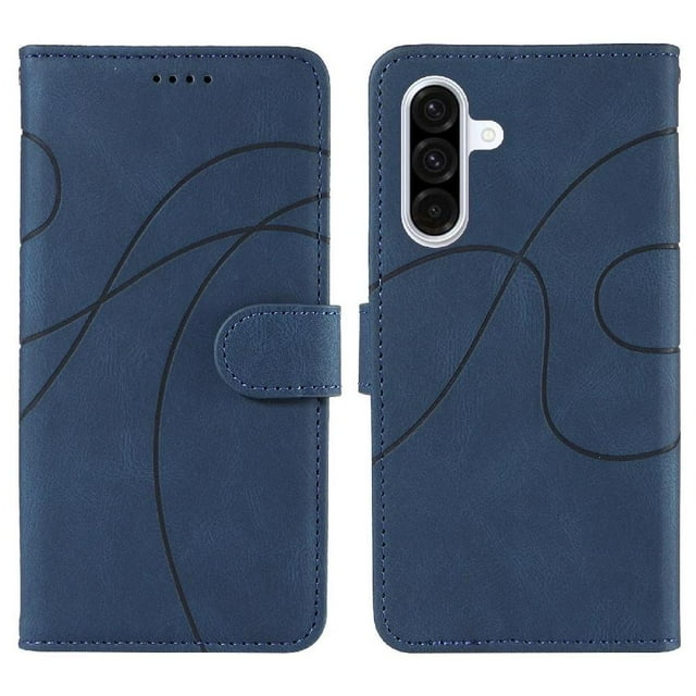 Étui à Rabat pour FOXDOCK Samsung Galaxy A36 5G avec Fentes pour Cartes et Fonction Béquille, Effet Peau, Cuir