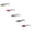 A,B,C,D,E, variant on 2 Pcs Topwater Pencil Fishing Lures Hard Baits 12g Walk the Dog Artificial Lure with Treble Hook for Bass Trout Pike Saltwater Freshwater River Lake Fishing, 2.64"
