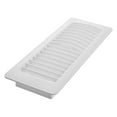 thumbnail image 3 of Imperial 4-inch x 12-inch White Plastic Louvered, Floor Register, Rectangular, Household Vent Cover, 3 of 5