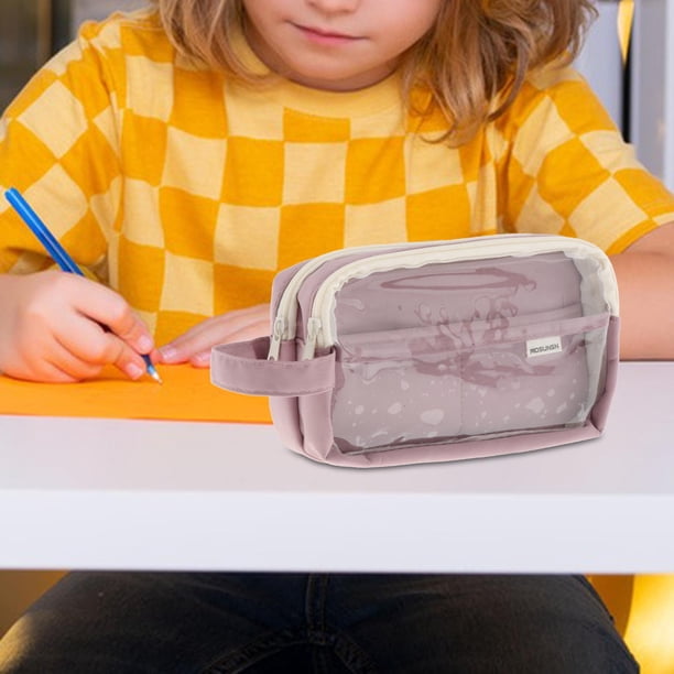 Capibala Estuche para lápices, organizador de papelería, práctico portalápices, estuche creativo para lápices, estuche para lápices para adultos, Púrpura