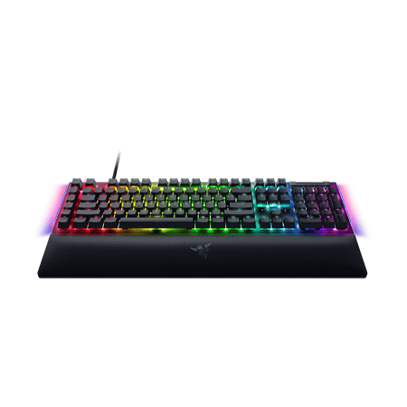 Razer - BlackWidow V4 Full Size Wired Mechanical Green Switch Gaming Keyboard with Chroma RGB - Black
