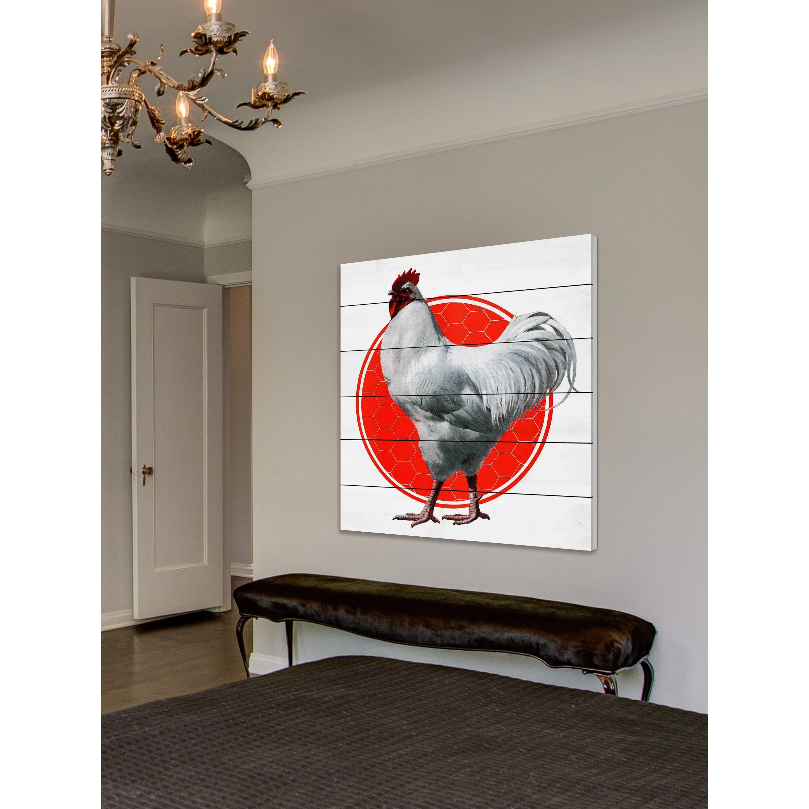 Marmont Hill "Journal Fowl" Painting Print on White Wood
