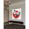 thumbnail image 5 of Marmont Hill "Journal Fowl" Painting Print on White Wood, 5 of 5