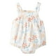 thumbnail image 1 of Gibobby Pañalero de algodón Verano niño niña algodón sin mangas Color sólido estampado vestido y cómodo uso diario trajes(C, 6-9 Meses), 1 of 5