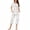*Brown, variant on Women's Leaf Print Button Front Pleated Crewneck Short Sleeve Top and Capri Pants Pajama Set ,Casual Cozy Sleepwear Black,Women's Plus M