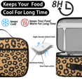 thumbnail image 4 of Brown and Orange Leopard Print Insulated Lunch Bag Teens,Bento School Lunch Bag for Teens for Work,Picnic or Travel 10.6x7.7x4.3 Inches,12 Can Capacity, 4 of 6