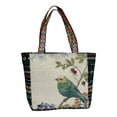 thumbnail image 3 of Bolso de hombro de lona jinwen para mujer Bolso de viaje con cremallera, 3 of 8