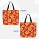 thumbnail image 2 of Easygdp Red Vintage Flowers Bolsa Tote para Mujer, Bolso de Hombro para Trabajo, Playa, Viajes, Compras y Supermercado, 2 of 7