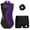 Purple, variant on YONGHS Girls Sparkly Dance Unitards Biketards Gymnastics Leotards with Shorts Hair Tie Black 6