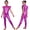 Hot Pink, variant on Girls Metallic Full Body Unitard Dance Leotard One Piece Bodysuit Sparkly Disco Jazz Dance Jumpsuit Red 8