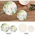 thumbnail image 4 of SKYSONIC 2 pcs Summer Fish Leaves Limpid Pot Holders Trivets, Heat Resistant Trivets,Watercolor Water Pool Cotton Thread Weave Mats for Hot Pads Pans Pot Bowl Teapot, 4 of 7