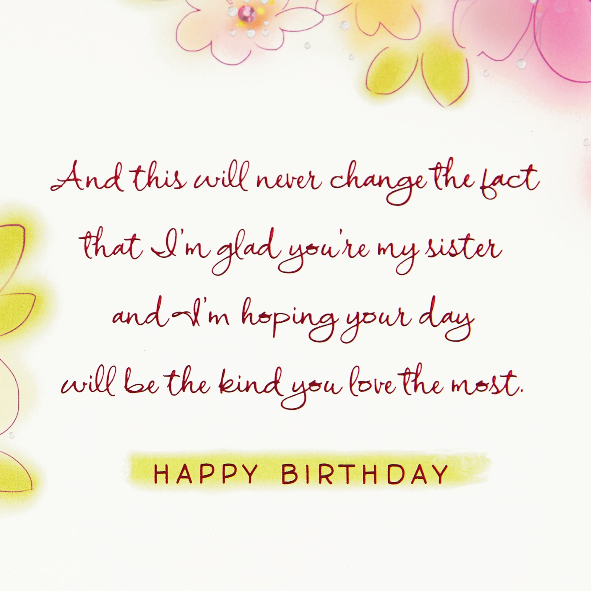 Hallmark Birthday Card for Sister (We're Far From Two of a Kind)