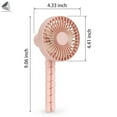 thumbnail image 2 of PULLIMORE Mini Handheld Personal Fan Rechargeable Clip On Fan Portable Stroller Baby Fan (White), 2 of 8