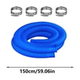 thumbnail image 2 of 59 Inch Long Accessory Pool Replacement Hose Compatible with All Above Ground Pool Filtration Using 1 1/4 Diameter Hose, 2 of 2