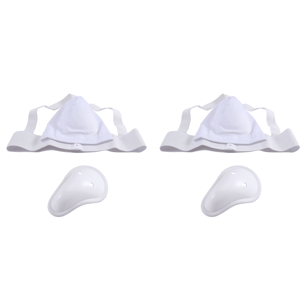 Coquille De Protection Muay Thai - Aine Ventilée Réglable - Taille S - Blanc - SODIAL