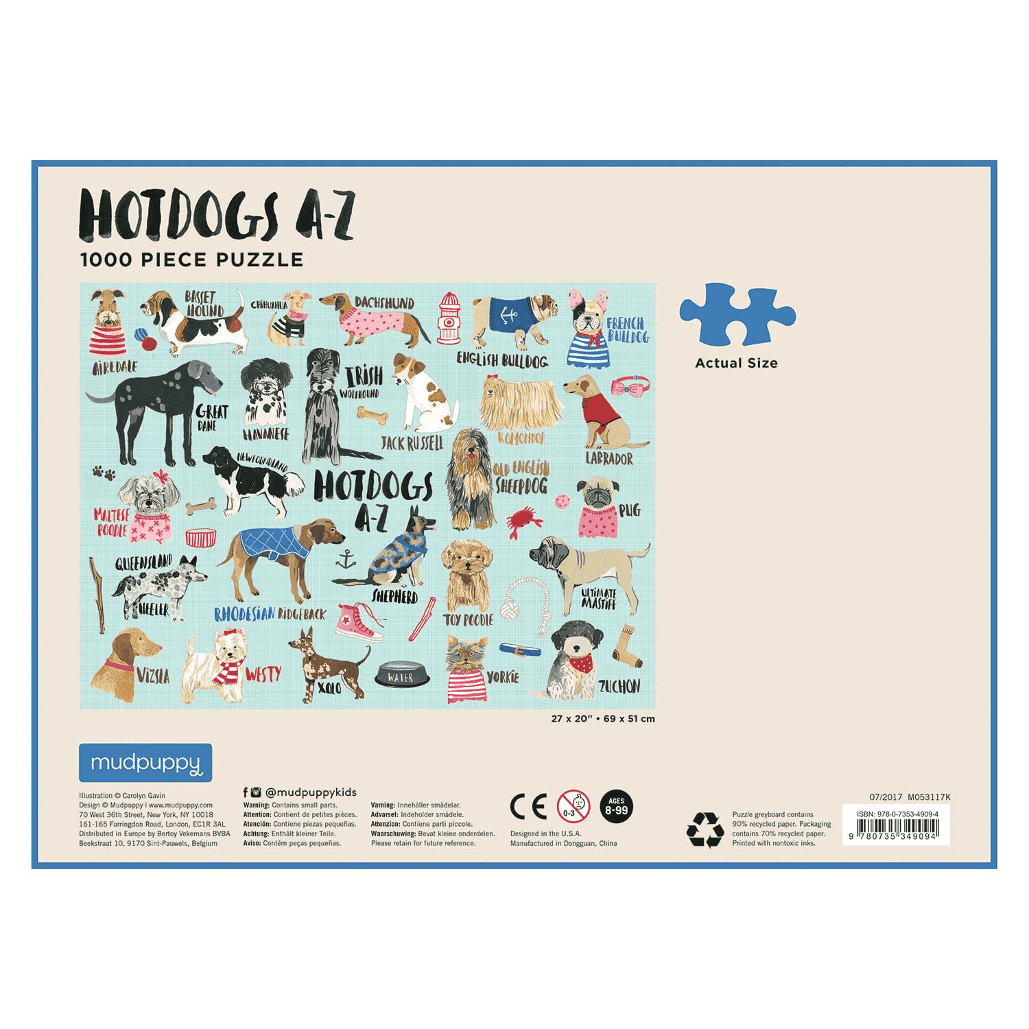 1000 Fast Adult Puzzles Five Cute Dogs Rugby Dog Puzzles Pet Dog Puzzle Indoor Activities Educational Entertainment Adult Games Family Puzzles Children Puzzles Product Size 27.5 19.6 inches