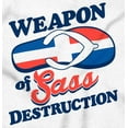 thumbnail image 2 of Dominican Girl Sass Destruction Cute Women Crewneck Sweatshirt Brisco Brands S, 2 of 5