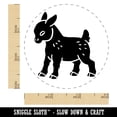 thumbnail image 2 of Cute Baby Goat Self-Inking Rubber Stamp Ink Stamper - Yellow Ink - Small 3/4 Inch, 2 of 7