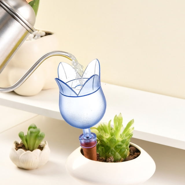 pstuiky Riego automático para plantas con diseño de pájaros cantores. Sistema de riego por goteo sin riego. Humedece la tierra de las plantas.