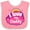Pink and White, variant on Inktastic I Love My Daddy Girls Girls Baby Bib