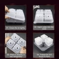 thumbnail image 5 of Whiskey Ice Cube Mold Tray Silicone – Large 2 Inch Square and Diamond Ice Cubes for Bourbon, Cocktails, Drinks with Lid, 5 of 6