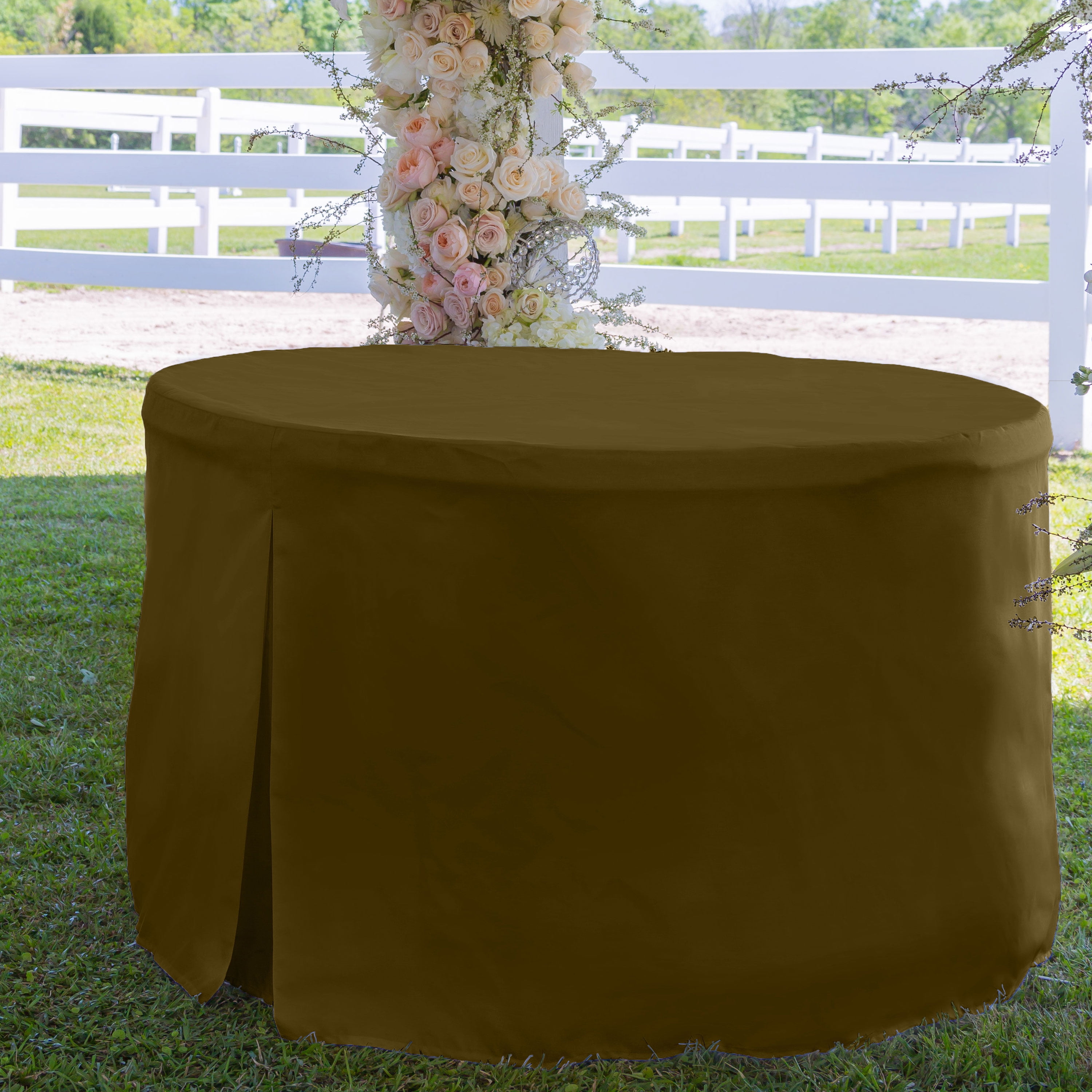 Tablevogue 60" x 60" Fitted Tablecoth Cover, Multiple Colors and Sizes Available
