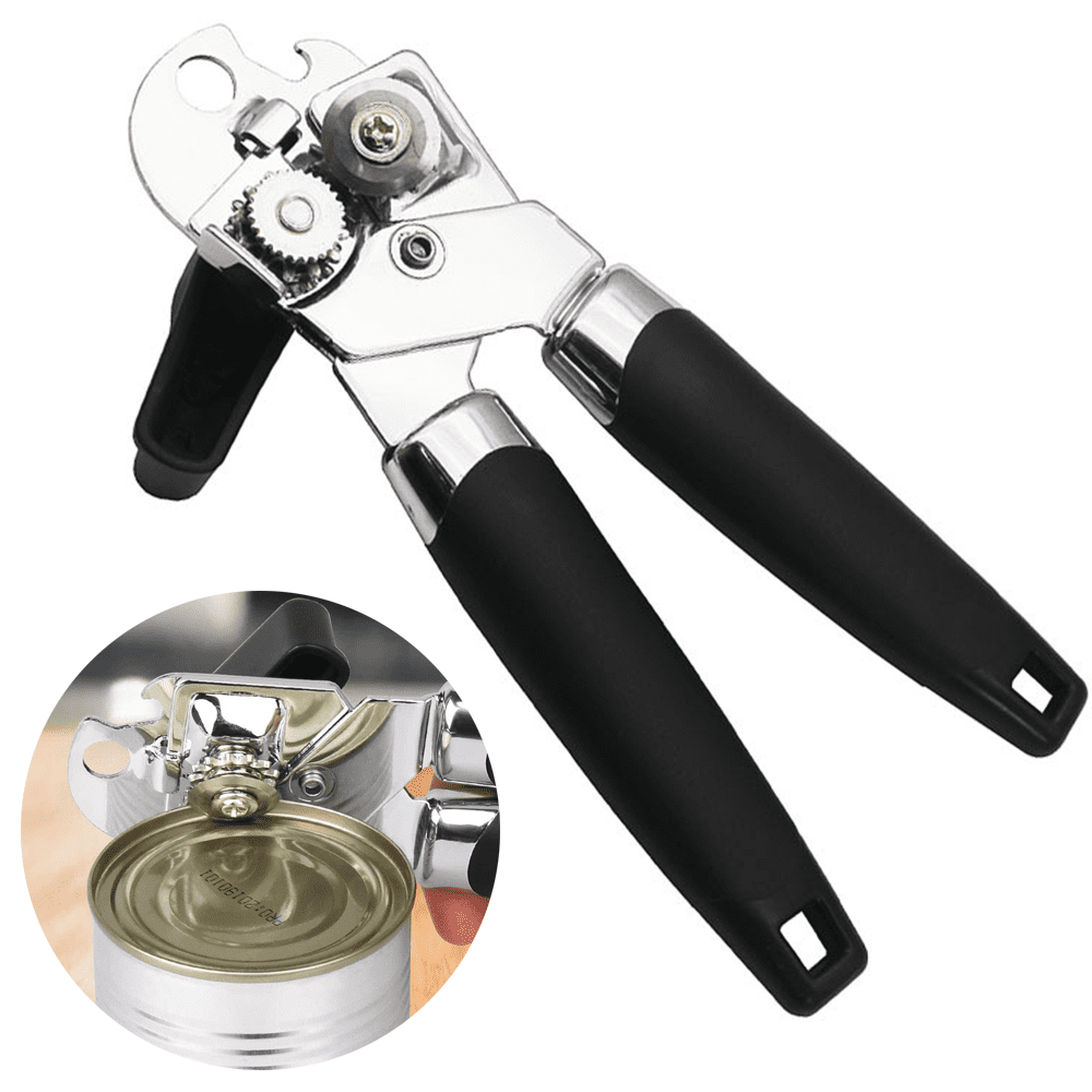 Manual Metal Can Opener Side Cut Stainless Steel Bottle Opener Kitchen Tools 